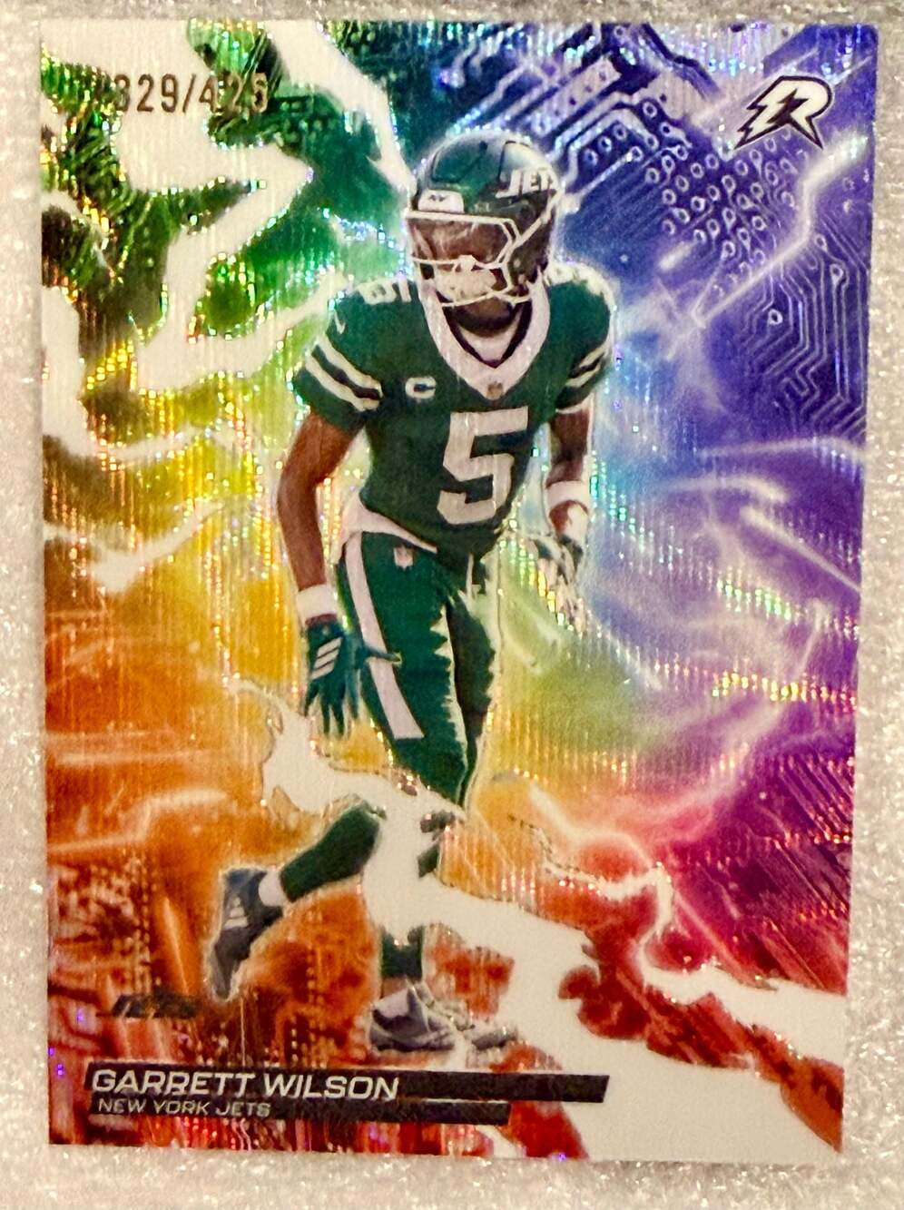 Garrett Wilson #’d/425 2025 Topps Resurgence Circuit Breakers New York Jets Card